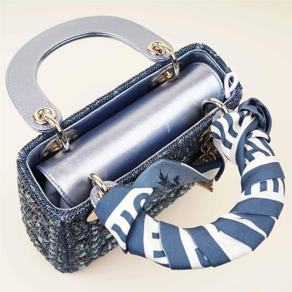LADY DIOR MINI WITH PEARLS