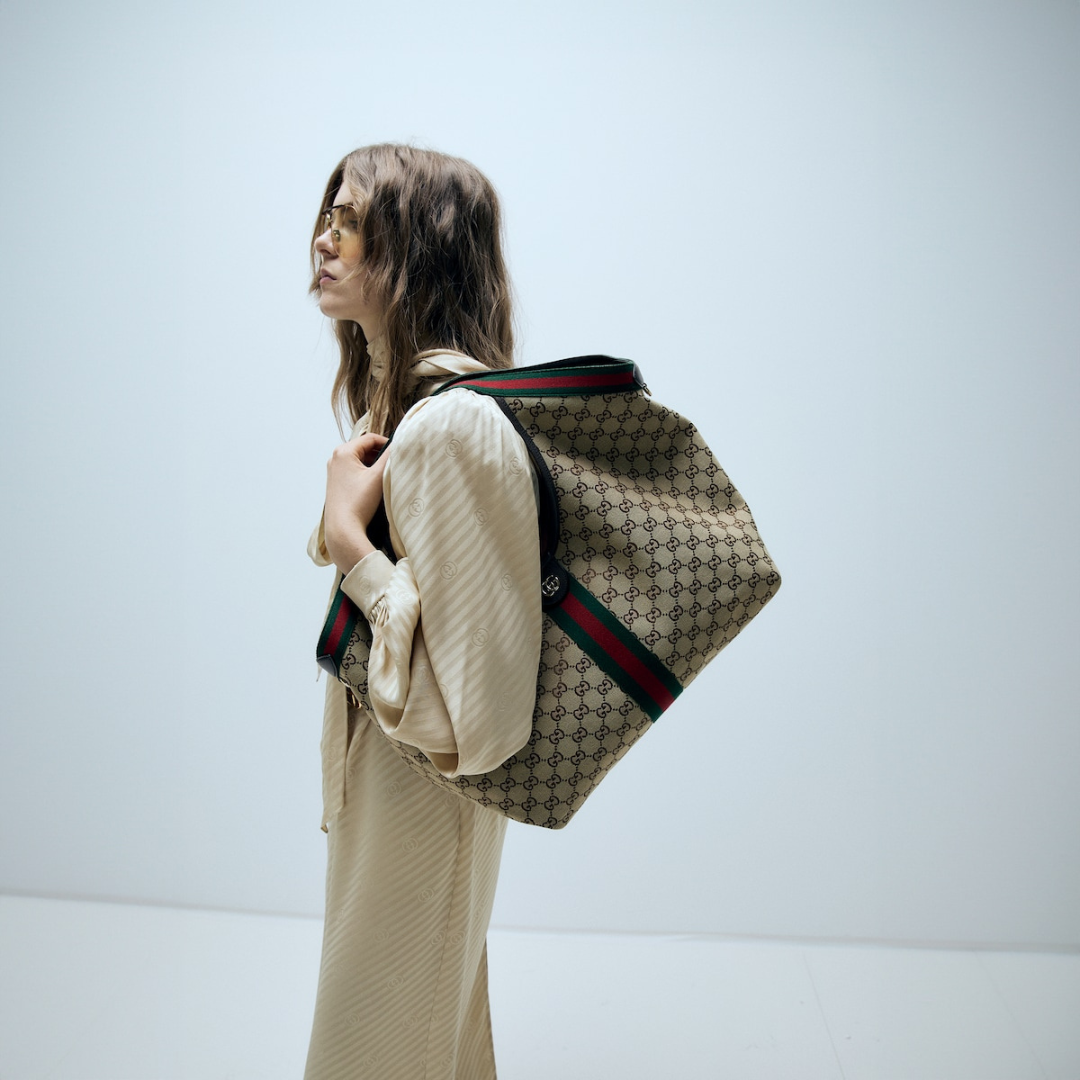 LARGE GUCCI GIGLIO SHOPPER BAG