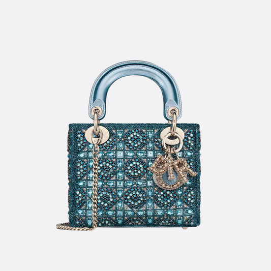 LADY DIOR MINI WITH PEARLS