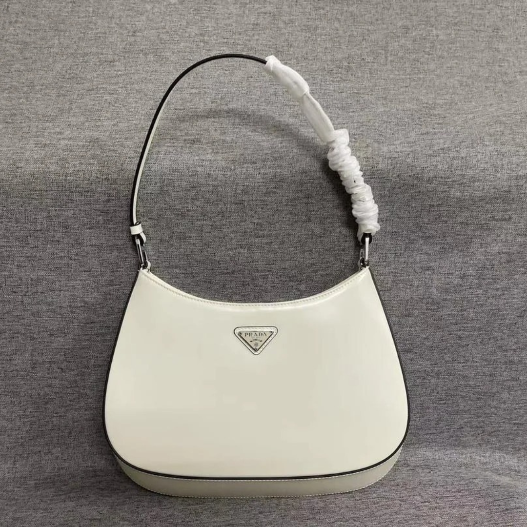 PRADA CLEO SHOULDER BAG MADE OF BRUSHED LEATHER