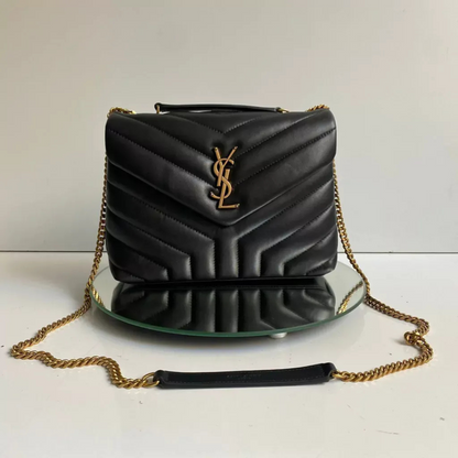 YVES SAINT LAURENT SET HANDBAG AND SANDALS