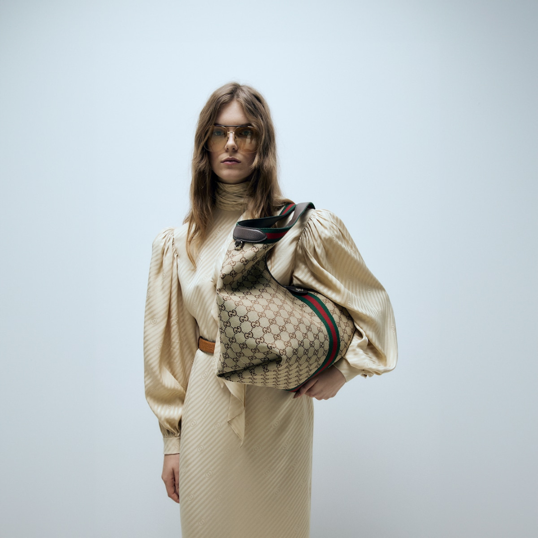 LARGE GUCCI GIGLIO SHOPPER BAG