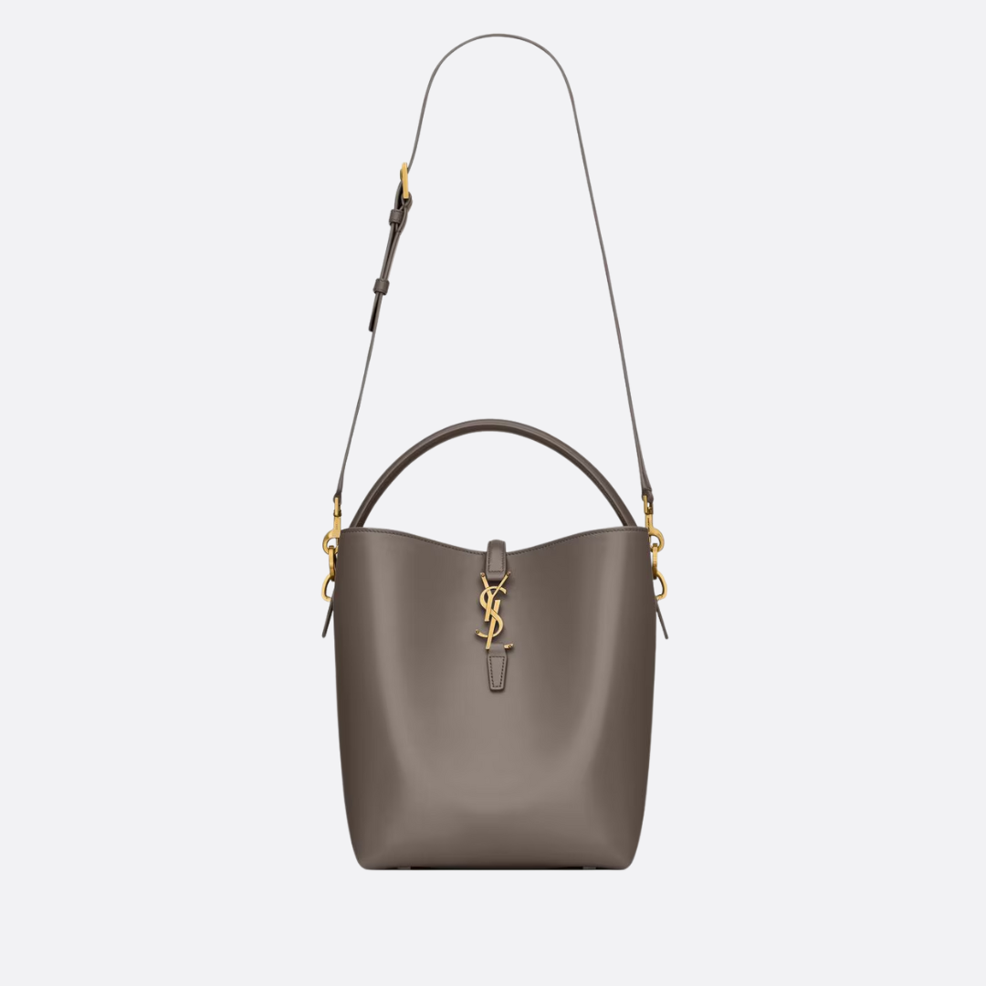SAINT LAURENT LE 37 BUCKET BAG IN SHINY LEATHER