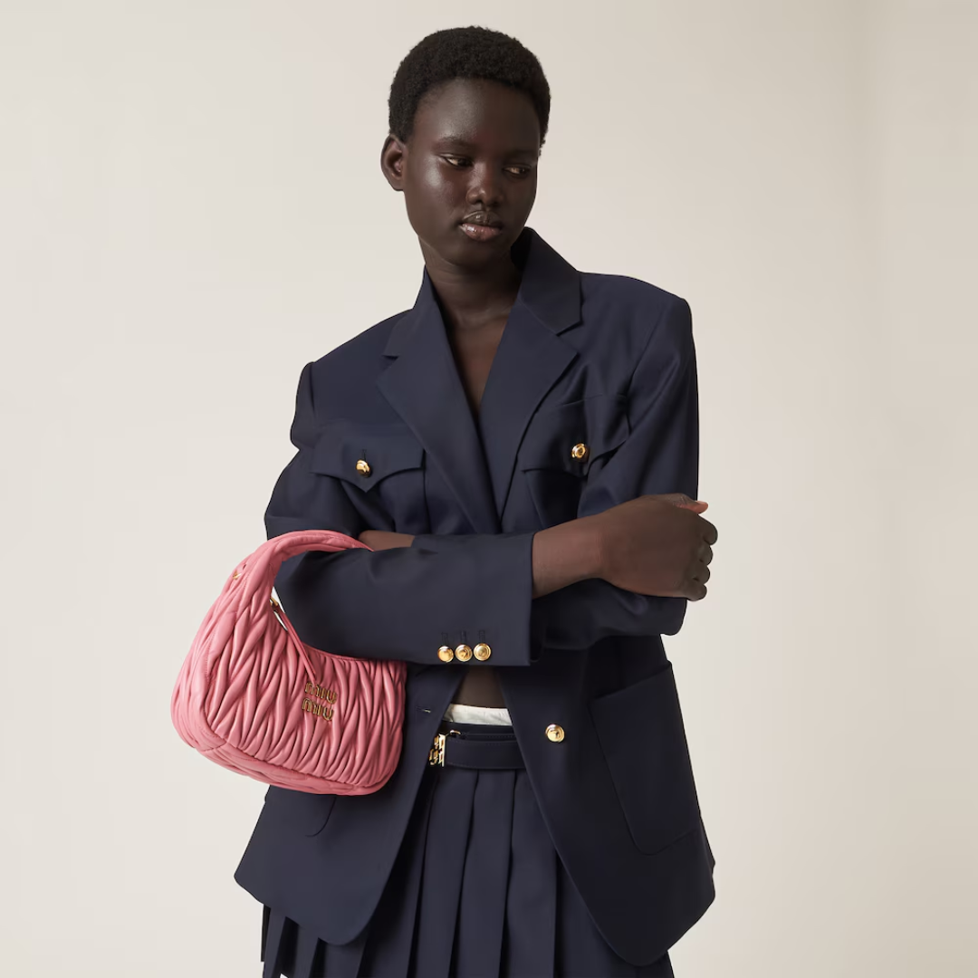 MIU MIU WANDER SHOULDER BAG MADE OF MATELASSÉ NAPPA LEATHER