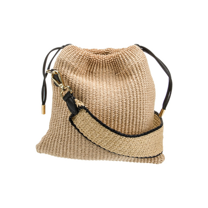 FENDI SMALL RAFFIA HANDBAG