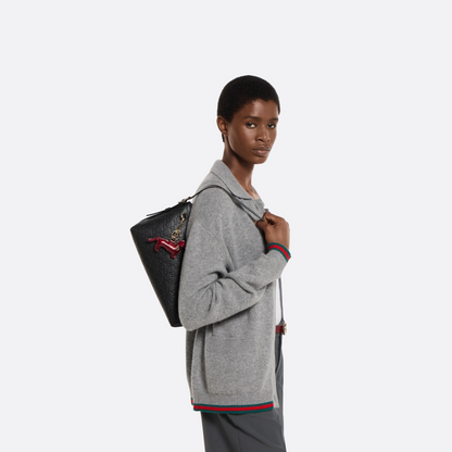 GUCCI – MEDIUM SHOULDER BAG WITH GG EMBLEM