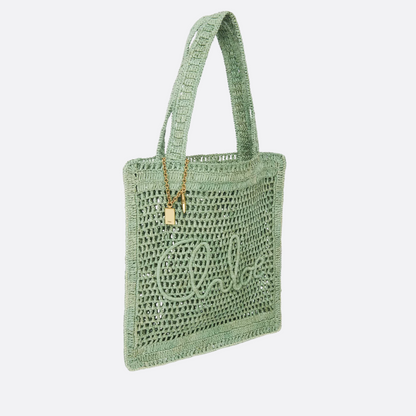 CHLOÉ SUMMER BANANA BAG MADE OF RAFFIA
