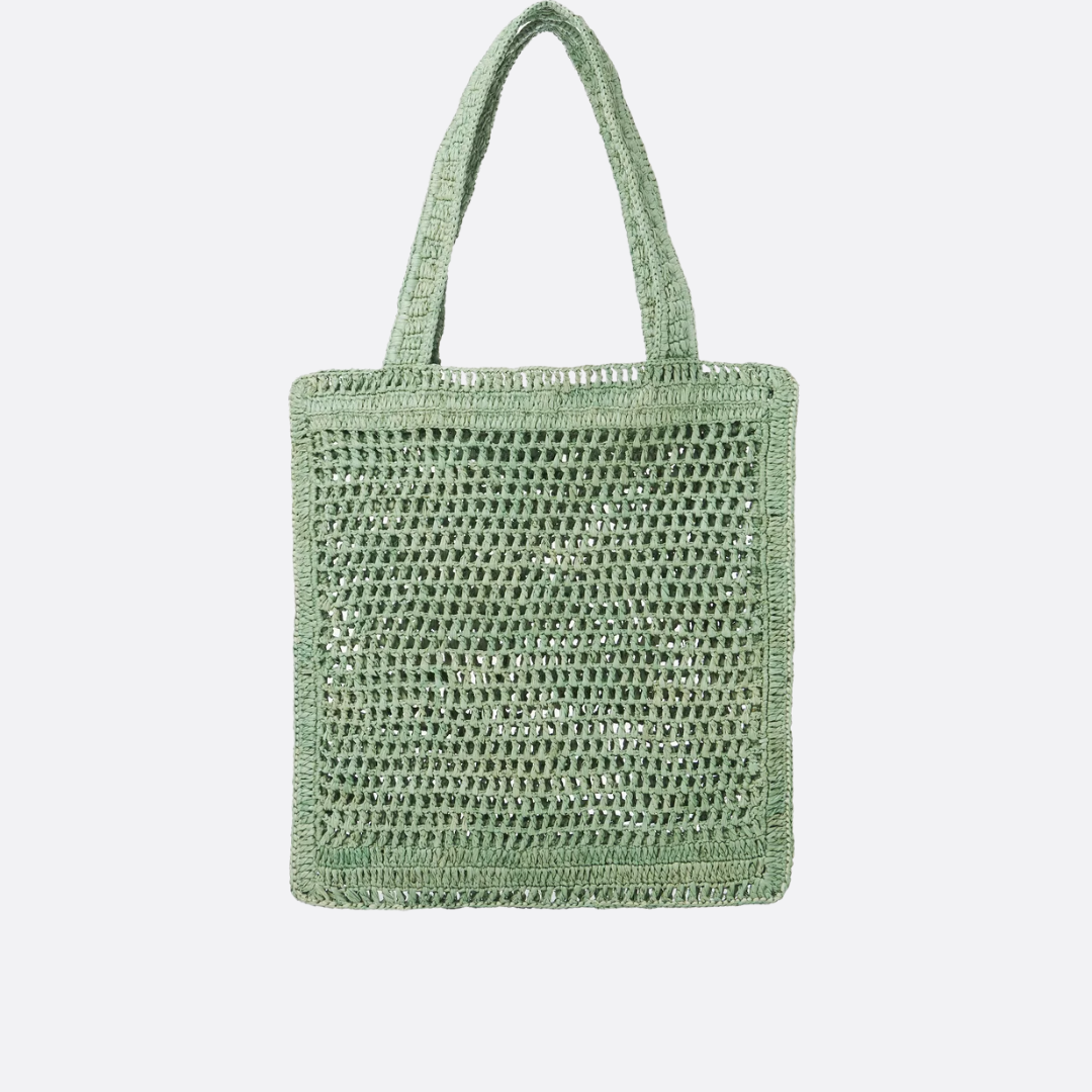 CHLOÉ SUMMER BANANA BAG MADE OF RAFFIA