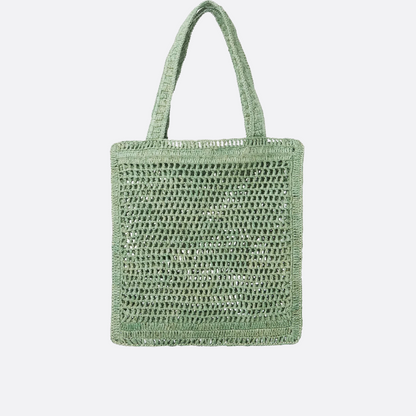 CHLOÉ SUMMER BANANA BAG MADE OF RAFFIA