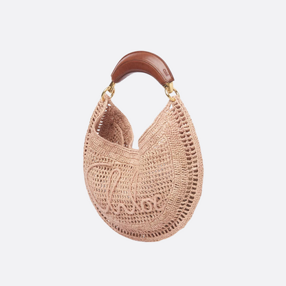 CHLOÉ SUMMER BANANA BAG MADE OF RAFFIA