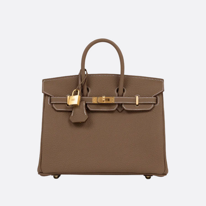 HERMÈS BIRKIN 25 HSS BAG IN CHALK / GRIS TOURTERELLE MADE OF TOGO LEATHER