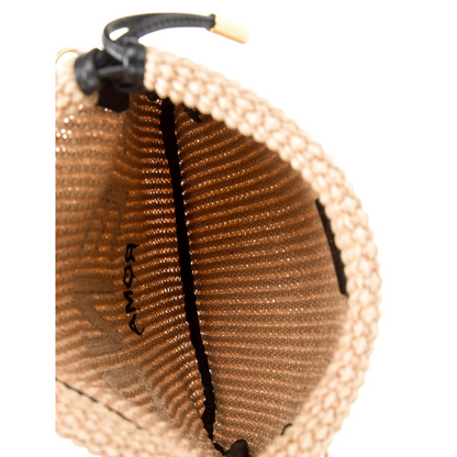 FENDI SMALL RAFFIA HANDBAG