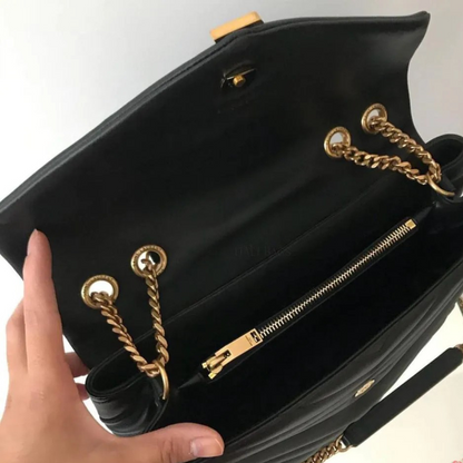 YVES SAINT LAURENT SET HANDBAG AND SANDALS
