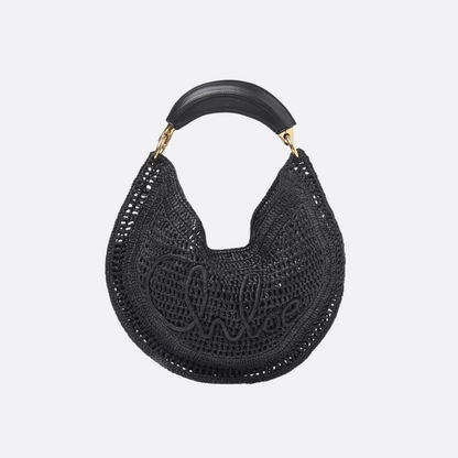 CHLOÉ SUMMER BANANA BAG MADE OF RAFFIA