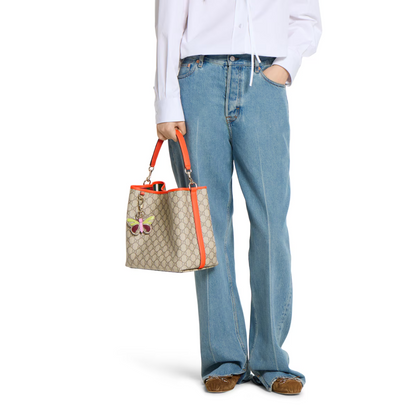 GUCCI – MEDIUM BUCKET BAG WITH GG EMBLEM