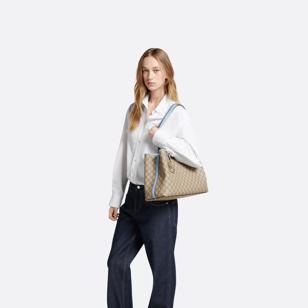 LARGE GG EMBLEM SHOPPER BY GUCCI