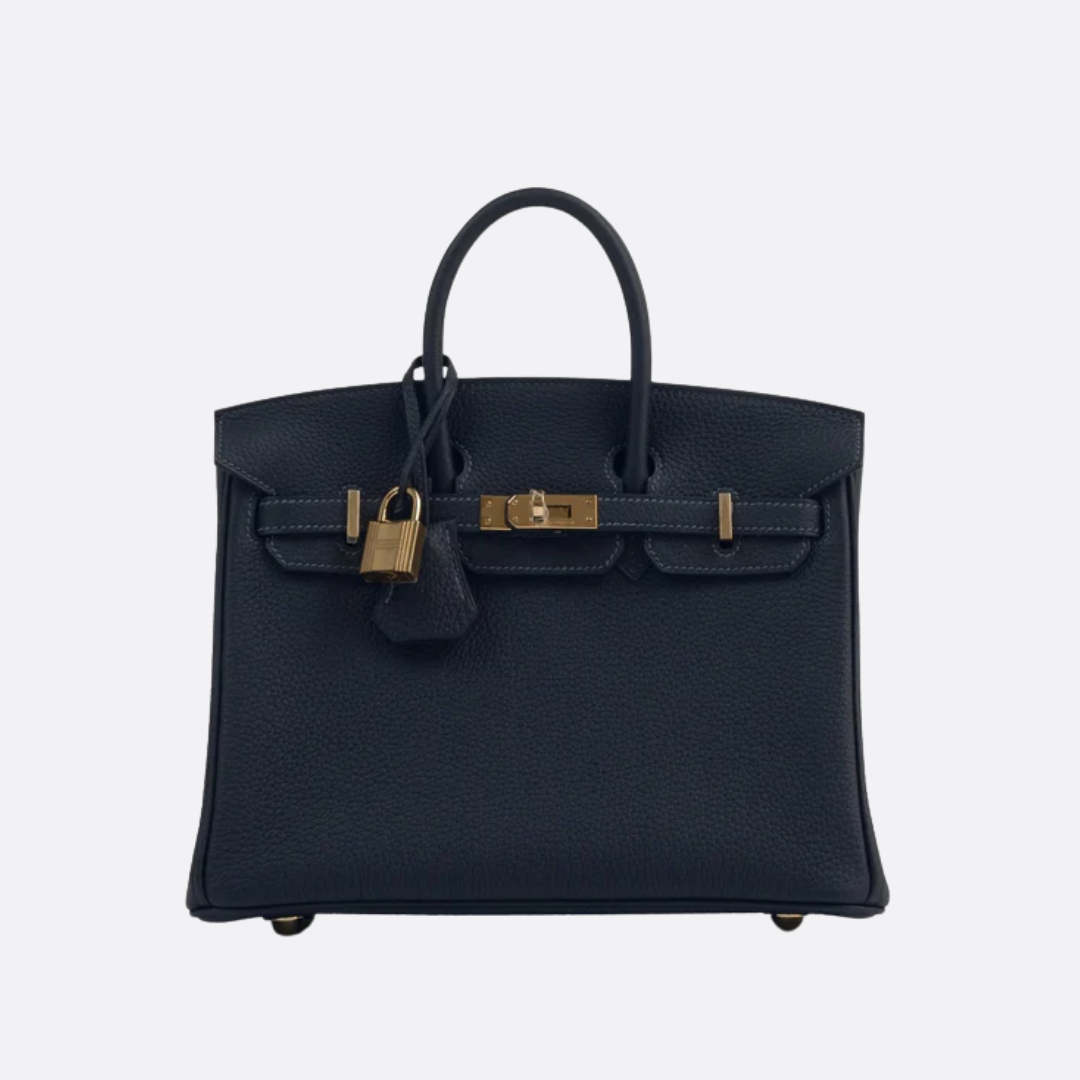 HERMÈS BIRKIN 25 HSS BAG IN CHALK / GRIS TOURTERELLE MADE OF TOGO LEATHER