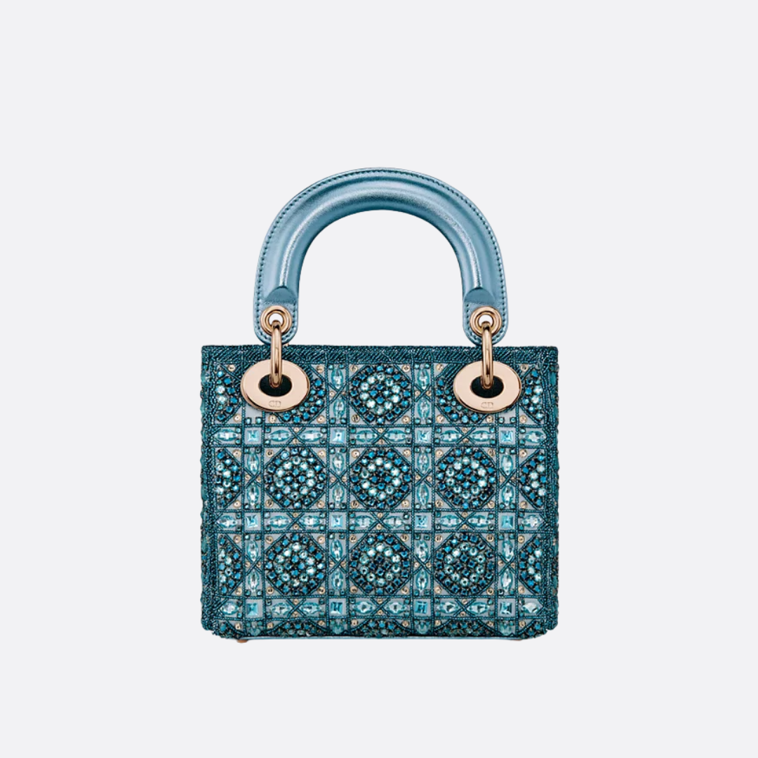 LADY DIOR MINI WITH PEARLS