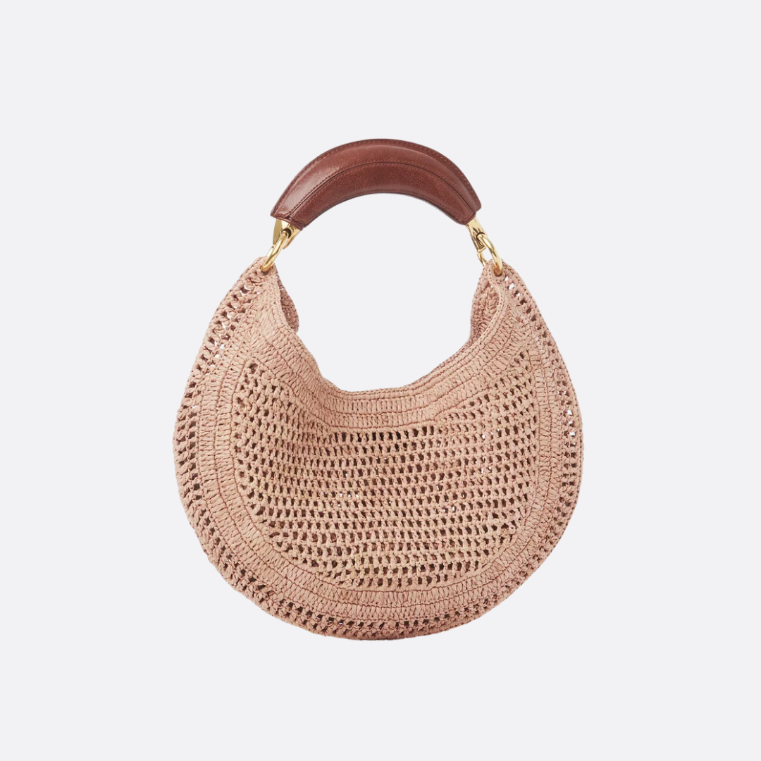CHLOÉ SUMMER BANANA BAG MADE OF RAFFIA