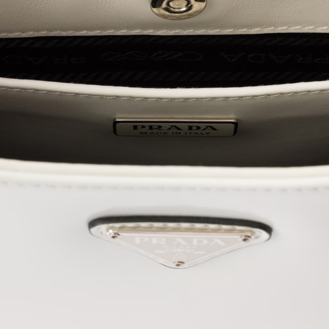 PRADA CLEO SHOULDER BAG MADE OF BRUSHED LEATHER