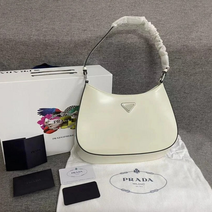 PRADA CLEO SHOULDER BAG MADE OF BRUSHED LEATHER
