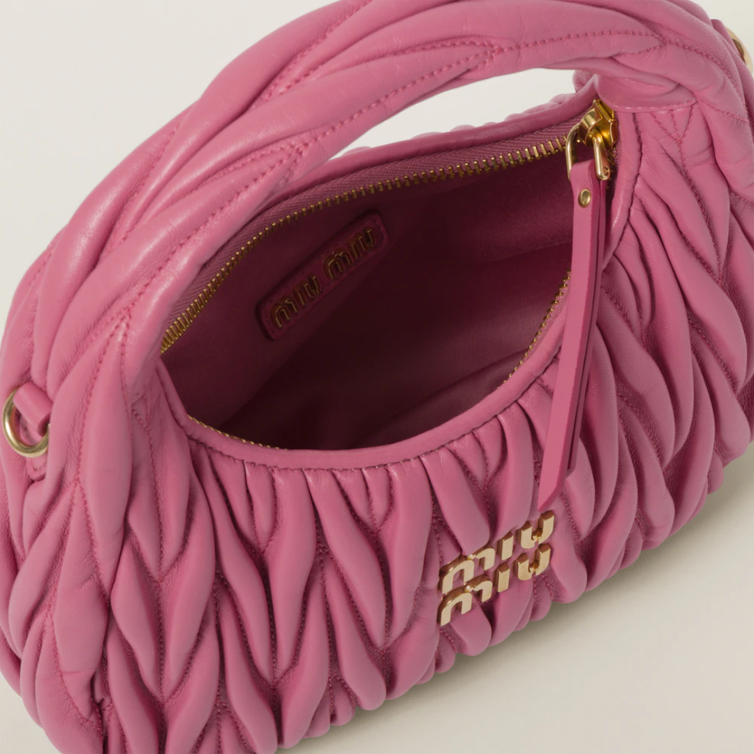 MIU MIU WANDER SHOULDER BAG MADE OF MATELASSÉ NAPPA LEATHER