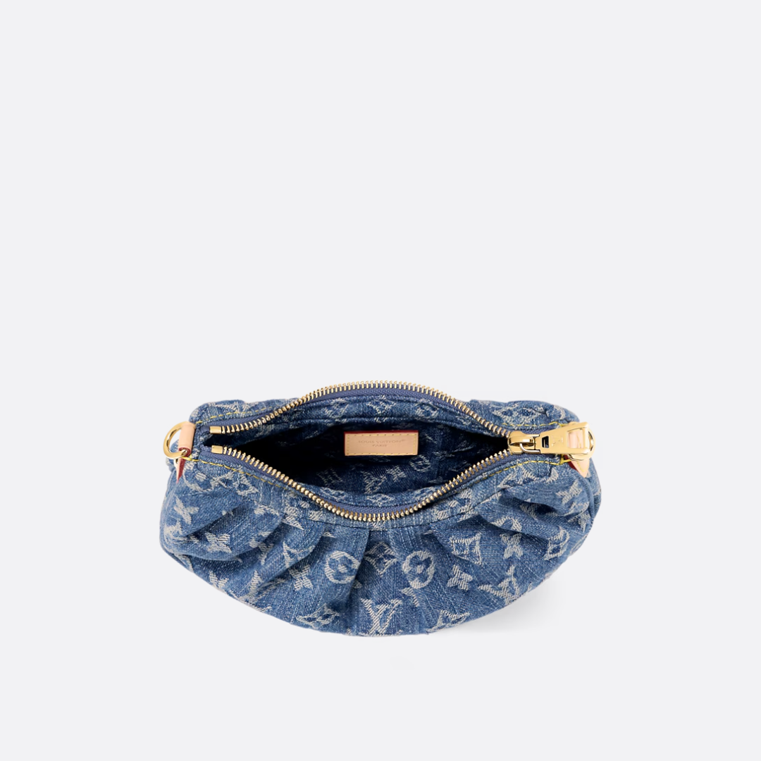 LOUIS VUITTON HAND BAG MADE OF MONOGRAM DENIM