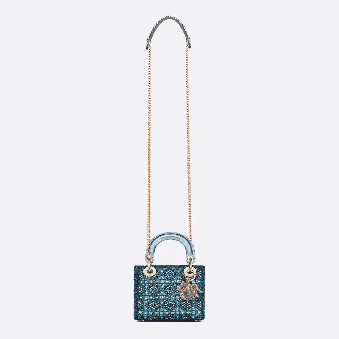 LADY DIOR MINI WITH PEARLS