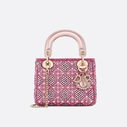LADY DIOR MINI WITH PEARLS