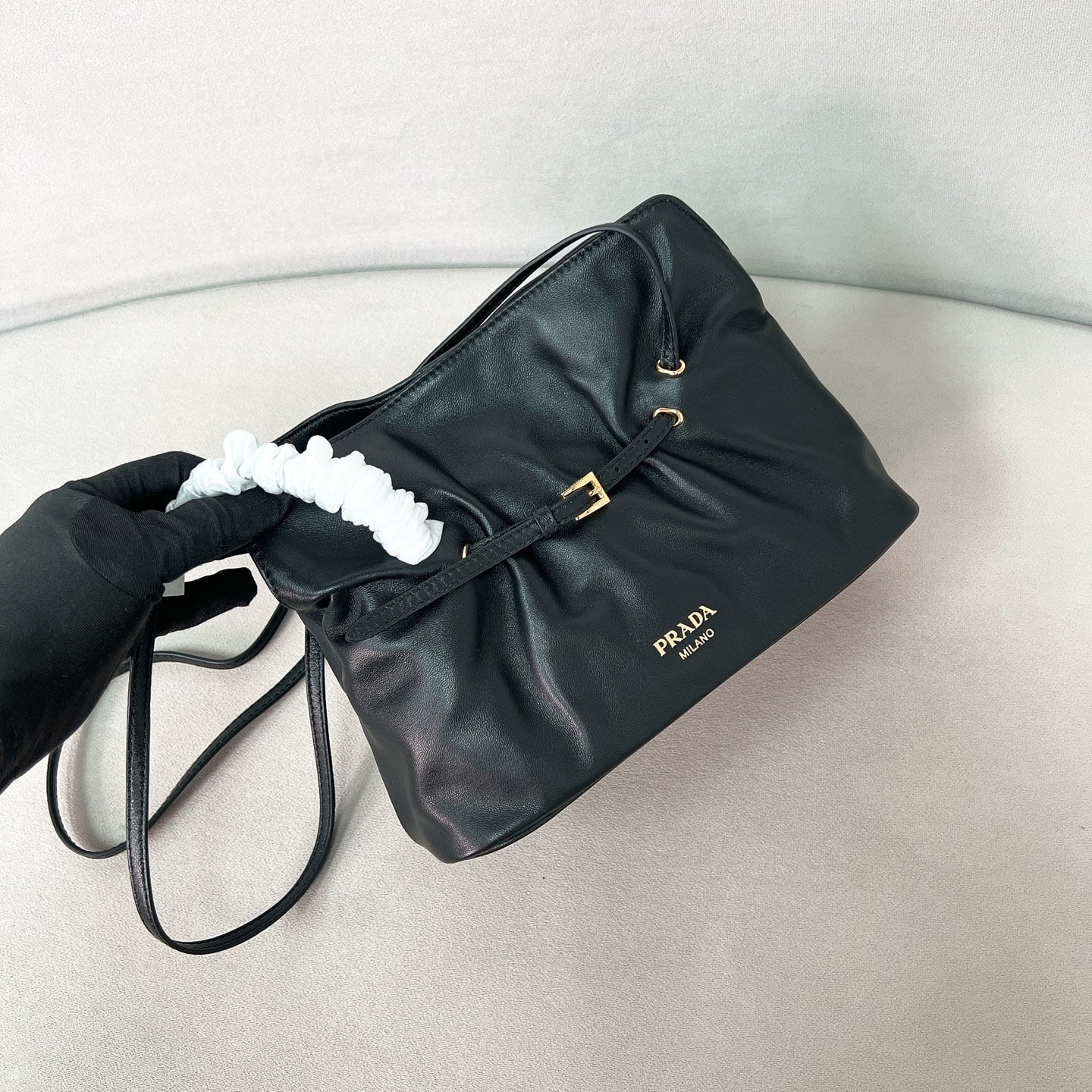 PRADA DADA SMALL HANDBAG MADE OF NAPPA LEATHER