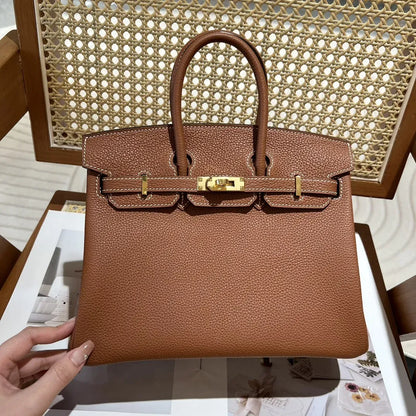 HERMÈS BIRKIN 25 HSS BAG IN CHALK / GRIS TOURTERELLE MADE OF TOGO LEATHER