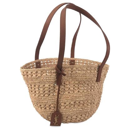 YVES SAINT LAURENT HAND BAG MADE OF RAFFIA