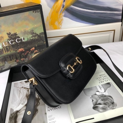 GUCCI 1995 SHOULDER BAG WITH HORSEBITE