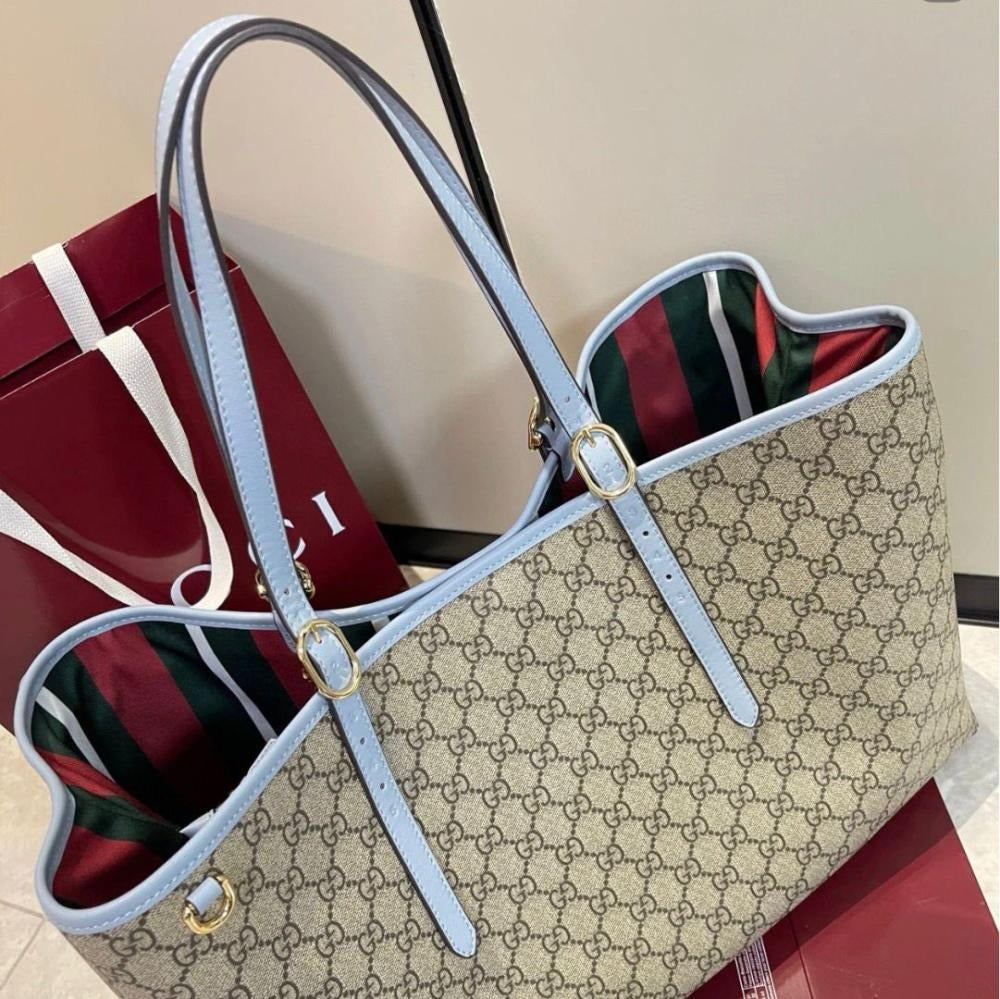 LARGE GG EMBLEM SHOPPER BY GUCCI