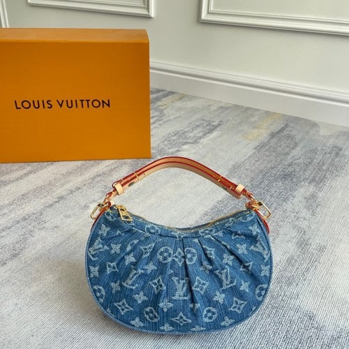 LOUIS VUITTON HAND BAG MADE OF MONOGRAM DENIM