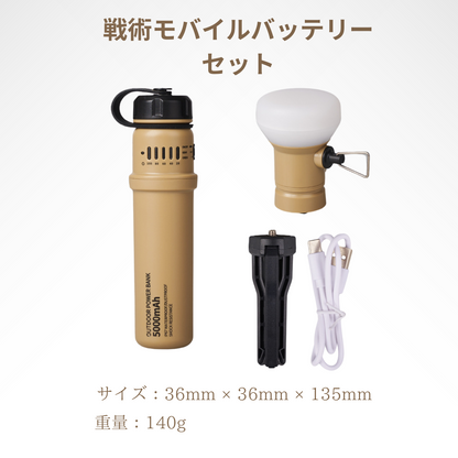 RetroLamp™ パワーバンク一体型キャンピングライト（LED・ポータブル）